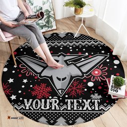 Custom Bombers Football Round Carpet Christmas Vibe 2023
