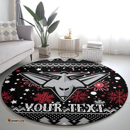 Custom Bombers Football Round Carpet Christmas Vibe 2023