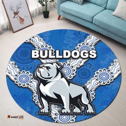 Bulldogs Round Carpet Indigenous No.1