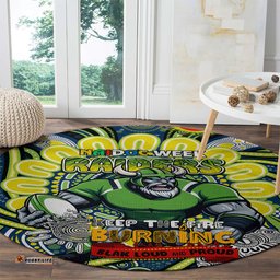 Custom NAIDOC Week 2024 Raiders Round Carpet Mascot Rugby