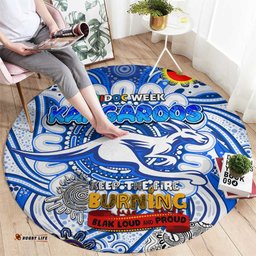 North Melbourne Kangaroos NAIDOC Week 2024 Round Carpet Mascot Football DT02