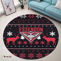 Essendon Round Carpet Christmas Ugly Style