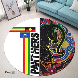 Panthers Black Naidoc Week Round Carpet Power Style