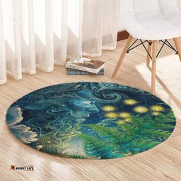New Zealand Matariki Waipuna a rangi Round Carpet He Roimata o Rangi