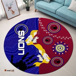 Naidoc Brisbane Lions Round Carpet Indigenous Style