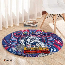 Western Bulldogs NAIDOC Week 2024 Round Carpet Mascot Football