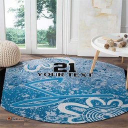 Adelaide Strikers Custom Round Carpet Minimalism Aboriginal