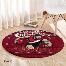 Bombers Football Xmas Round Carpet Australia AFL Mascot