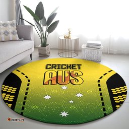 Custom Australia Cricket Round Carpet Kangaroo Champions 2023 Go Aussies