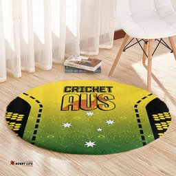 Custom Australia Cricket Round Carpet Kangaroo Champions 2023 Go Aussies