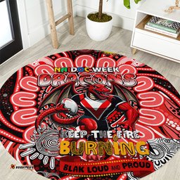 NAIDOC Week 2024 Dragons Round Carpet Mascot Rugby DT02