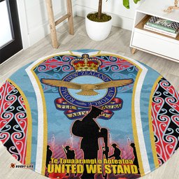 Royal New Zealand Air Force ANZAC Day Round Carpet Te Tauaarangi o Aotearoa LT03