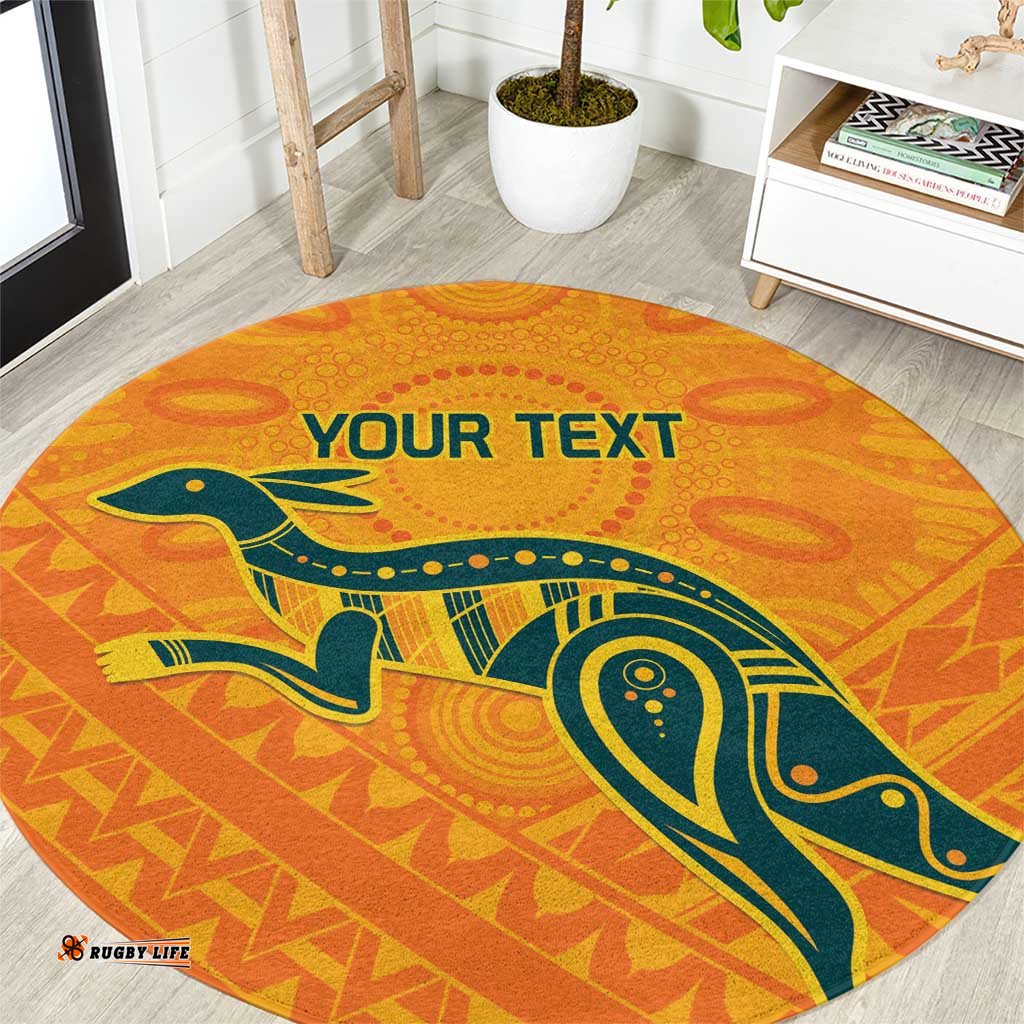 Custom Australia Rugby Round Carpet Summer Paris 2024
