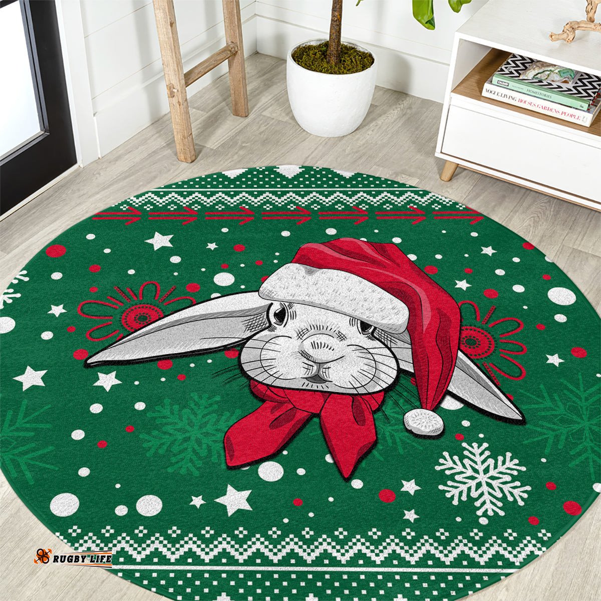 Rabbitohs Rugby Round Carpet Glory Glory The South 2023 Christmas Vibe Unique