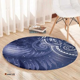 New Zealand Galaxy Fern Round Carpet