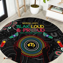 Blak Loud and Proud NAIDOC 2024 Round Carpet Indigenous Aboriginal