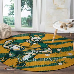 Custom Australia Rugby Round Carpet Wallabies Mascots Indigenous Aboriginal Version
