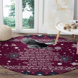 Sea Eagles Rugby Round Carpet Manly Boys Victory 2023 Christmas Vibe