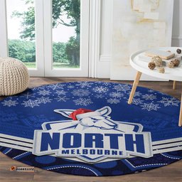 North Melbourne Football Christmas Round Carpet Merry Xmas 2023 Mix Aboriginal Art