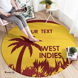 Custom West Indies Cricket Round Carpet Windies Newest Version