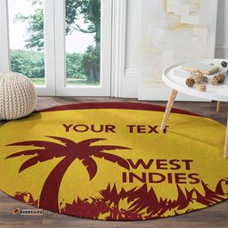 Custom West Indies Cricket Round Carpet Windies Newest Version
