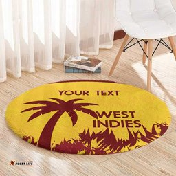 Custom West Indies Cricket Round Carpet Windies Newest Version