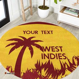 Custom West Indies Cricket Round Carpet Windies Newest Version