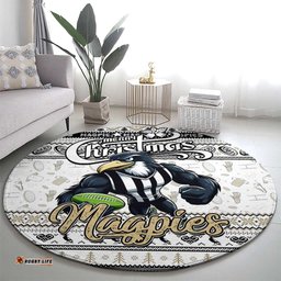 Magpies Football Xmas Round Carpet Australia AFL Mascot