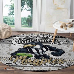Magpies Football Xmas Round Carpet Australia AFL Mascot