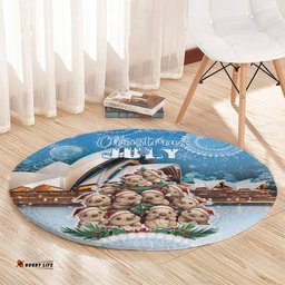 Australia Yulefest Round Carpet Cute Wombat Sydney Opera House