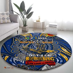 West Coast Eagles NAIDOC Week 2024 Round Carpet Mascot Football DT02