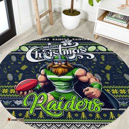 Raiders Rugby Xmas Round Carpet Australia NRL Mascot