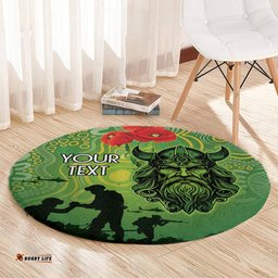Custom Raiders Rugby ANZAC Round Carpet Canberra The Military Soldiers