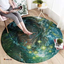 New Zealand Matariki Waiti Round Carpet Waimori and The Origin Of Life