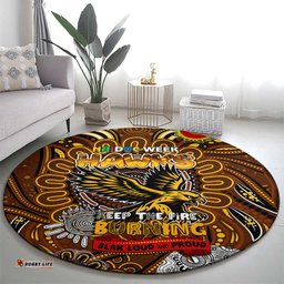 Hawthorn Hawks NAIDOC Week 2024 Round Carpet Mascot Football DT02