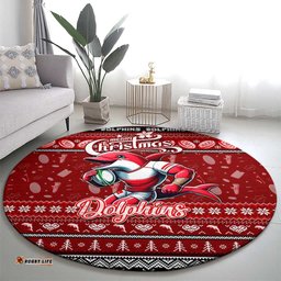 Dolphins Rugby Xmas Round Carpet Australia NRL Mascot