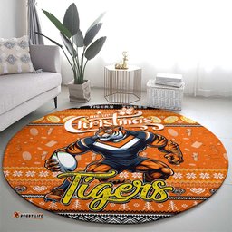 Tigers Rugby Xmas Round Carpet Australia NRL Mascot