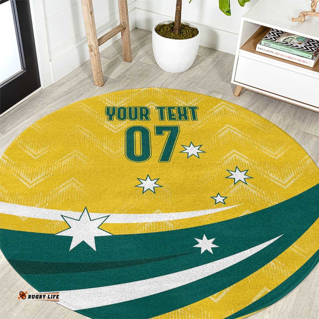 Australia 2024 Olympics Custom Round Carpet Rise of the Roos
