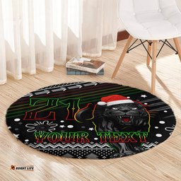 Custom Panthers Rugby Round Carpet Go The Mighty Panthers 2023 Christmas Vibe Unique