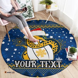 Custom Eels Rugby Round Carpet Chirstmas Vibe 2023