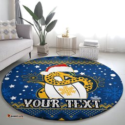 Custom Eels Rugby Round Carpet Chirstmas Vibe 2023