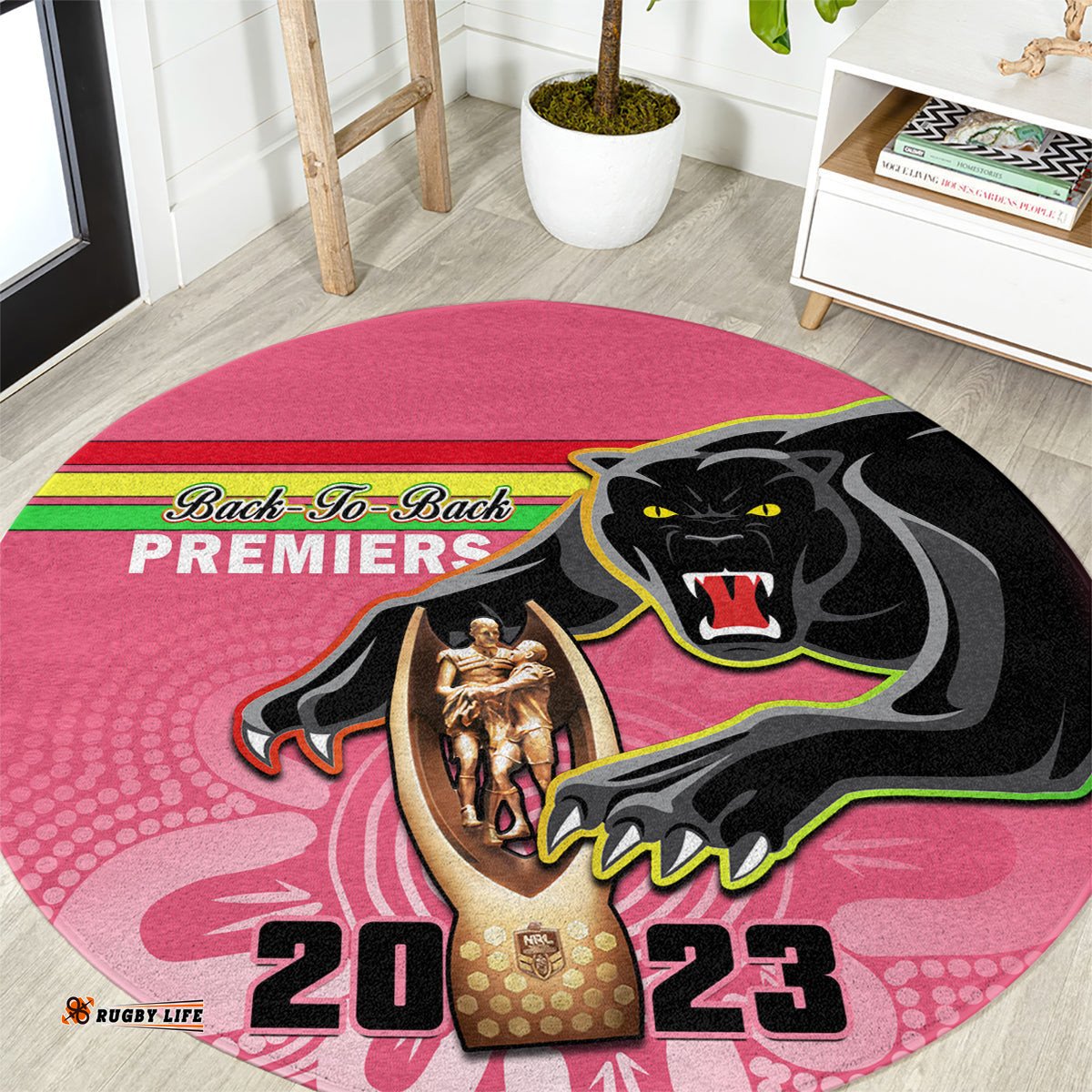 Panthers Round Carpet Premiers Back To Back 2023 Pink Version