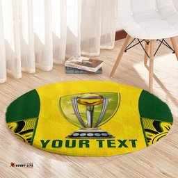 Custom Australia Cricket Round Carpet World Cup Go Champions 2023 Indigenous