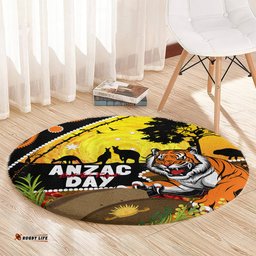 Tigers Rugby ANZAC Day Round Carpet Wests Mascot Rosemary Starry Night
