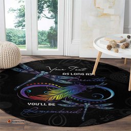 Personalised Australia Indigenous Memorial Round Carpet As Long As I Breathe You'll Be Remembered