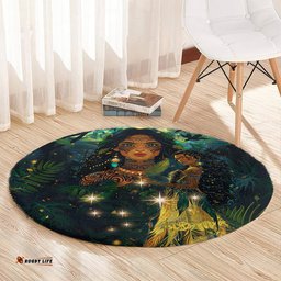 New Zealand Matariki Round Carpet Rongo Mori Wellbeing and Good Luck