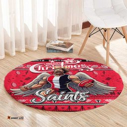 Saints Football Xmas Round Carpet Australia AFL Mascot