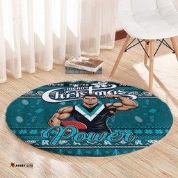 Power Football Xmas Round Carpet Australia AFL Mascot