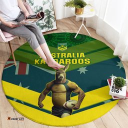 Australia Rugby Round Carpet Pacific 2023 Go Aussie Kangaroos