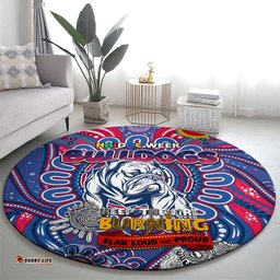 Western Bulldogs NAIDOC Week 2024 Round Carpet Mascot Football DT02